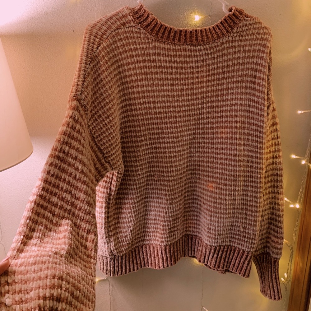 Rose Gold striped Sweater